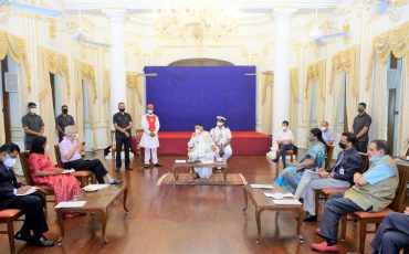 HBSU Governing council members meet Hon Governor Shri Bhagat Singh Koshyari at Rajbhavan