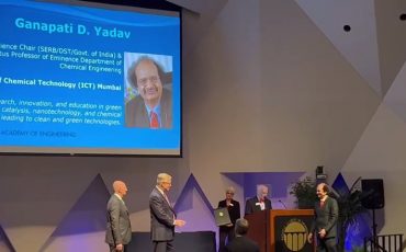 PadmaShri. Ganapati D. Yadavji was inducted into the the US National Academy of Engineering (NAE) in Washington DC